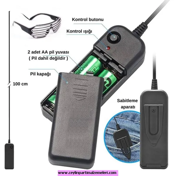 Lüks 3 Boyutlu Işıklı Gözlük